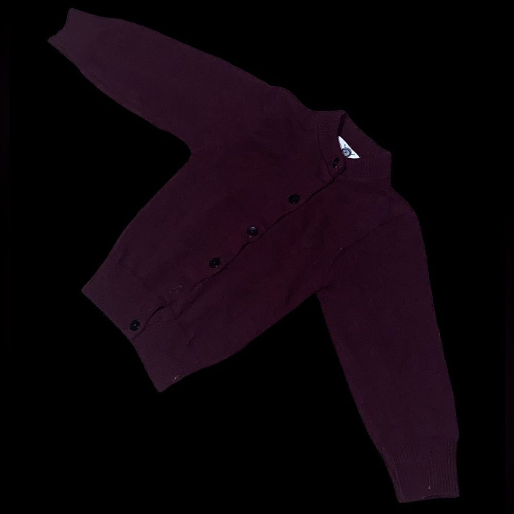 WOMEN CUTE FRONT BUTTON Blazer Cardigan Size BURGUNDY BLUEBERRY
SIZE 2XS